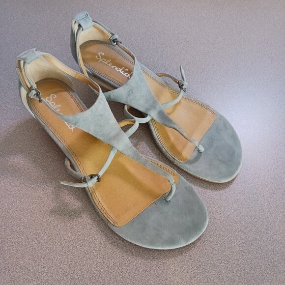 Splendid Bryce Suede Wedge Sandals - Picture 5 of 10